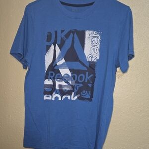 Reebok Men’s Royal Blue Graphic Logo Tee
